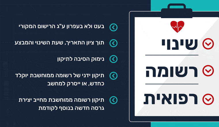 תיקון רשומה רפואית